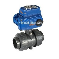 PVC電動雙由令活接球閥，Q961F雙由令電動球閥